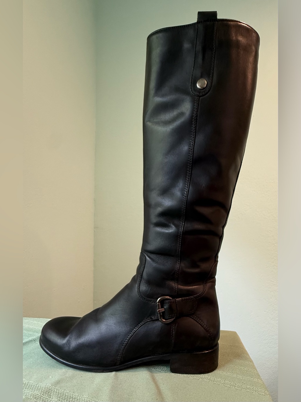 La Canadienne “Stefanie” Black Leather Boots 9 Like New